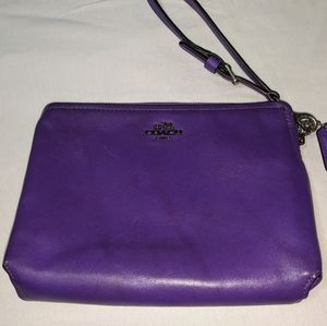 Coach wristlet-leather